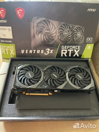 Видеокарта rtx3060ti msi 3x
