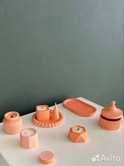 Ароматические свечи. Изделия из гипса