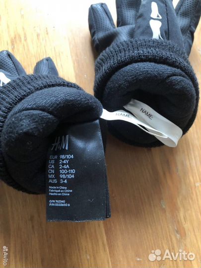Новые перчатки зимние детские H&M, 98-104