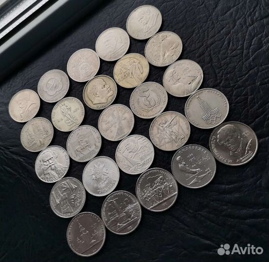 Набор 25 юбилейных рублей СССР