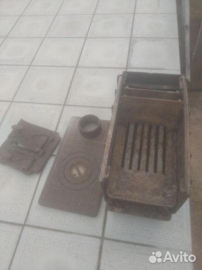 Печка буржуйка чугунная разборная СССР