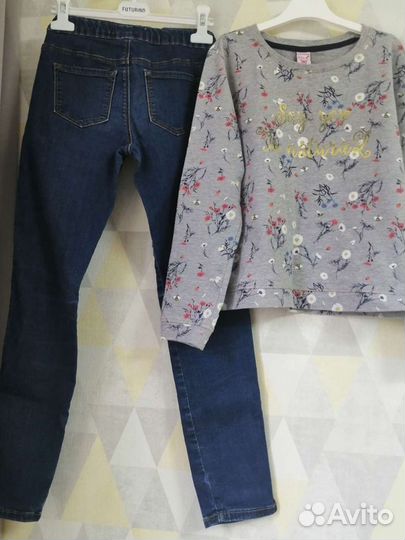Джеггинсы +свитшот Sela 140-146 р