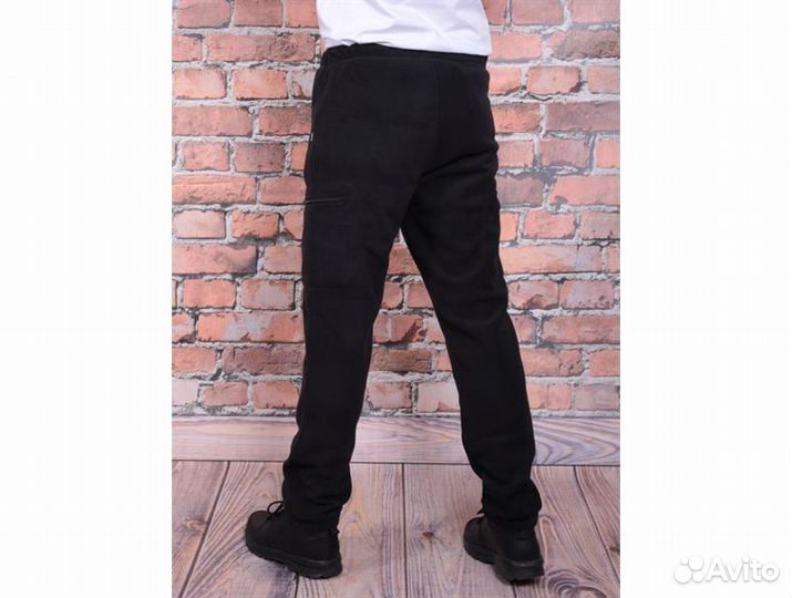 Брюки карго флисовые