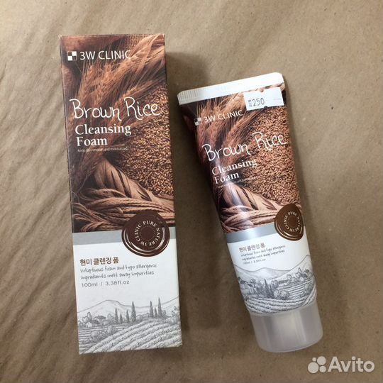 Корейская пенка 3W clinic с экстрактом бурого риса
