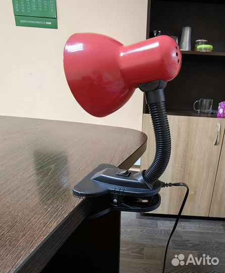 Лампа настольная, светильник на прищепке