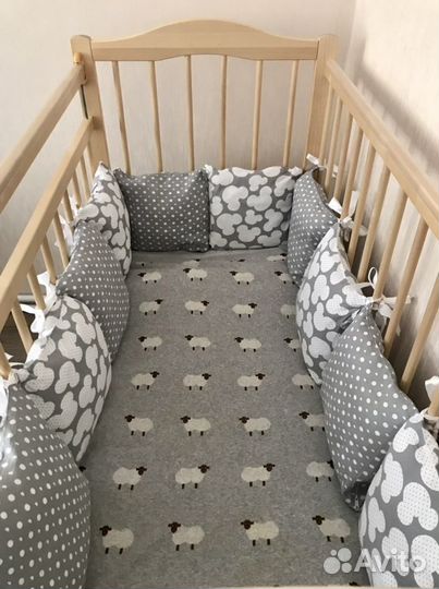 Бортики в детскую кроватку