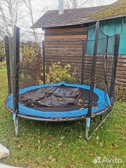 Батут с защитной сеткой