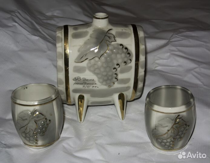 Бочонок для вина с кружками СССР, Кисловодск