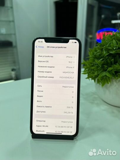 iPhone X, 256 ГБ