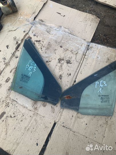 Стекло переднее форточка renault scenic 3