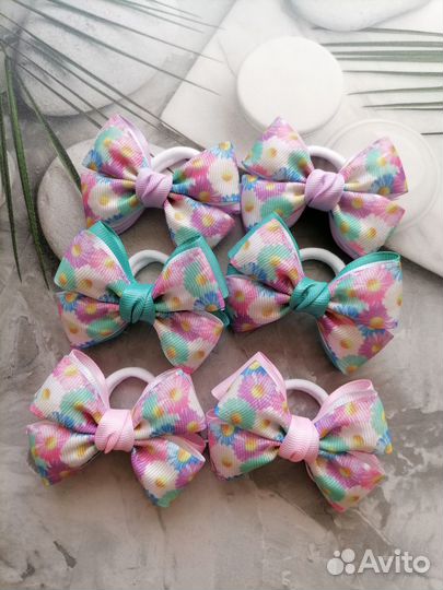 Бантики для волос ручной работы