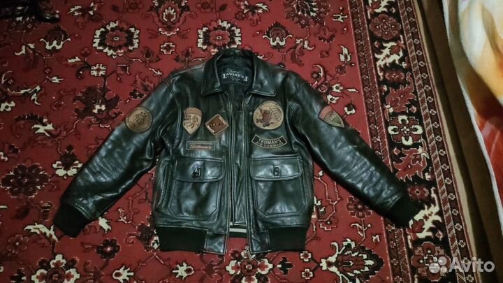 Кожаная куртка пилот