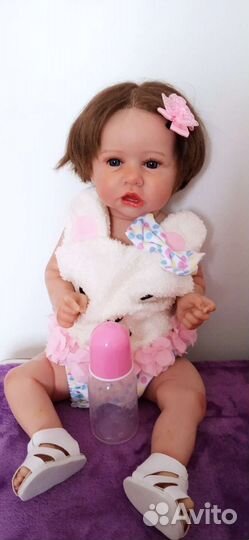 Кукла реборн полностью силиконовая виниловая