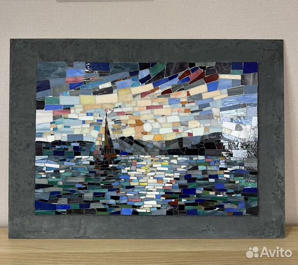 Мозаичная картина Корабль