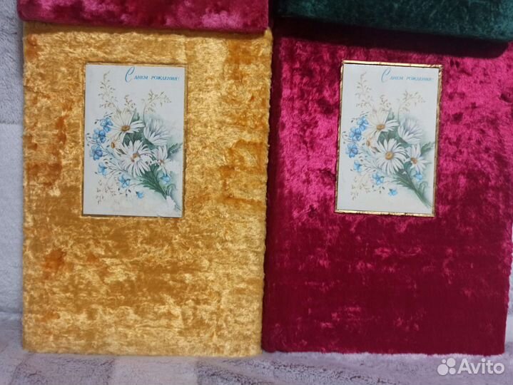 Альбом плюшевый с прорезями. СССР