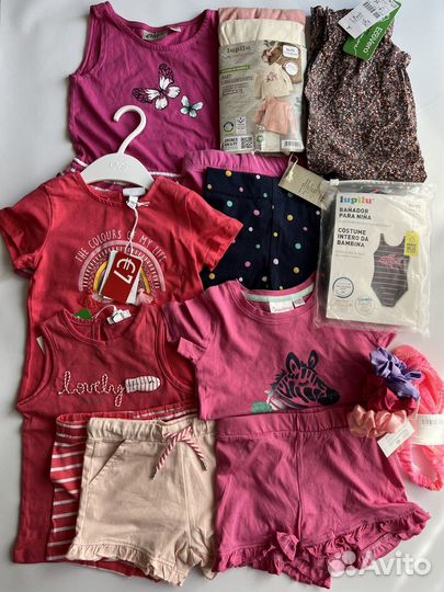 Одежда на девочку 86-92 см. Комплектом. Новая