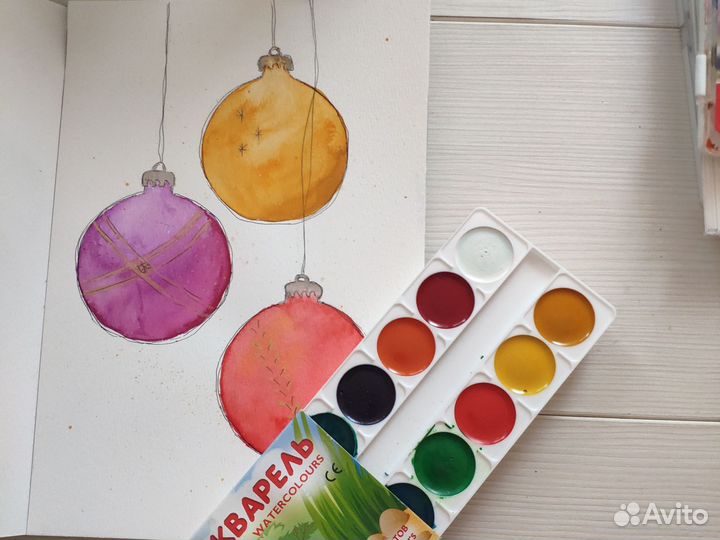 Акварель Краски