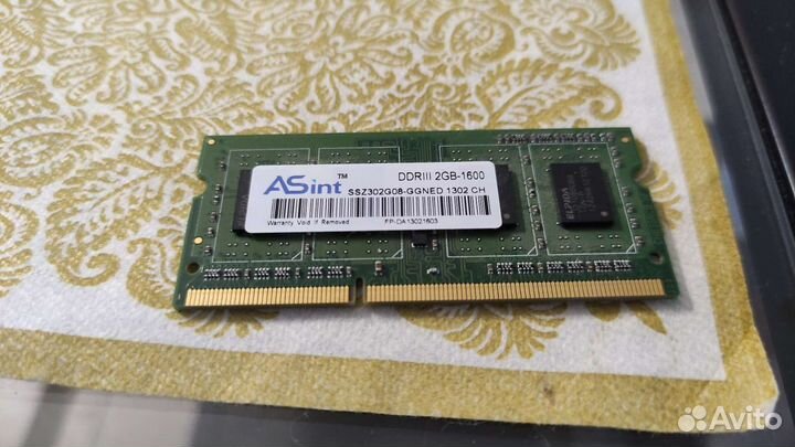 Оперативная память ddr3 для ноутбука 2Гб, 4Гб