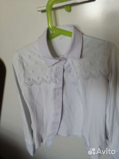 Блузка белая школьная
