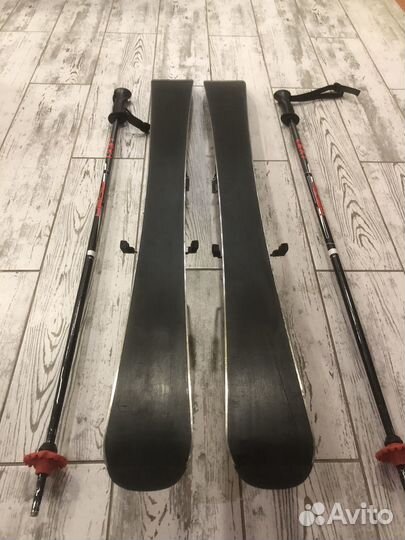 Детские Горные лыжи 100 см, Палки 90 см