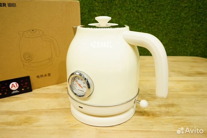 Чайник Xiaomi Qcooker Kettle, с датчиком, Белый EU