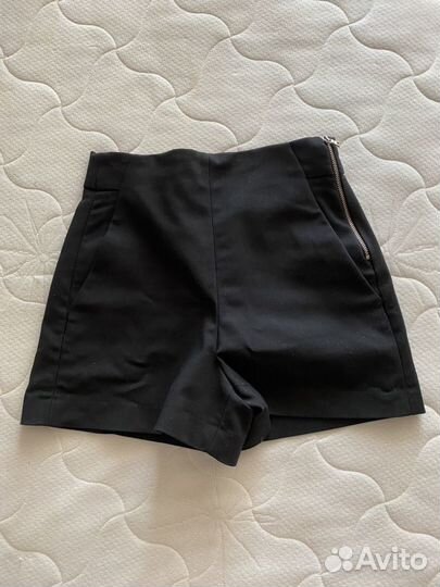 Шорты с высокой талией zara