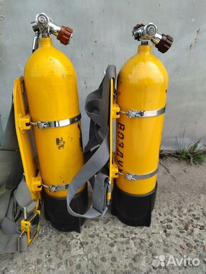 Комплект аквалангов для дайвинга и подводной охоты