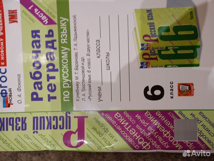 Рабочая тетрадь 6 класс