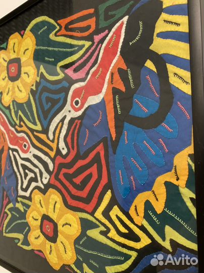 Текстильная аппликация в технике молас (Панама)