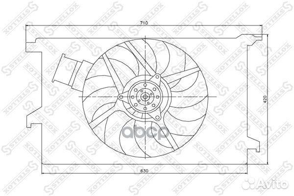 29-99271-SX вентилятор охлаждения без кожуха O