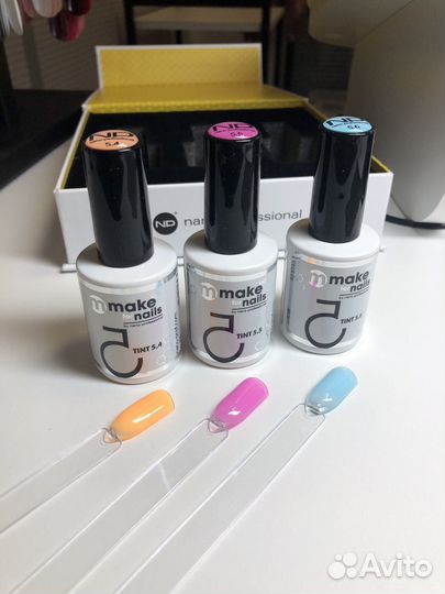 Гель-лак: цветные базы Make Up For Nails