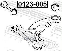 Тяга стабилизатора toyota avensis 97-03 пер.под