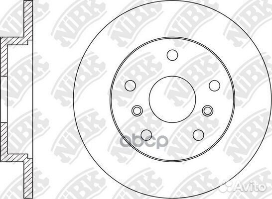 Диск тормозной NiBK RN1570 NiBK