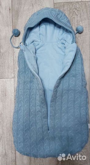 Конверт кокон вязаный