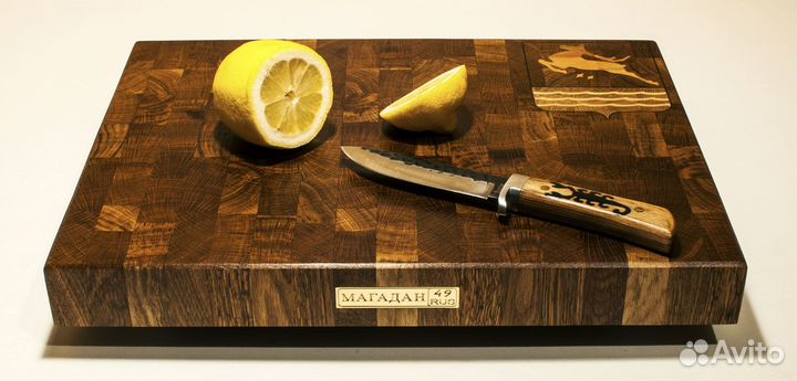 Торцевая доска с гравировкой