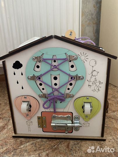 Бизиборд домик со светом