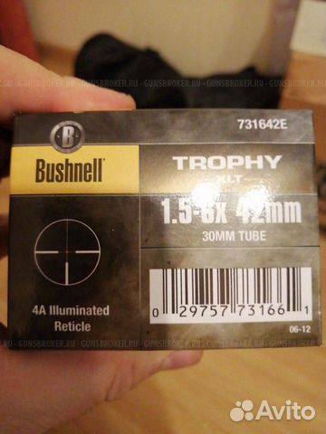 Прицел Bushnell Trophy XLT 1.5-6x42 сетка 4A с под