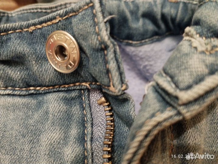 Джинсы утепленные для девочки 134 и 140