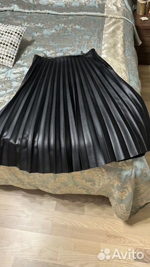 Кожаная юбка mango