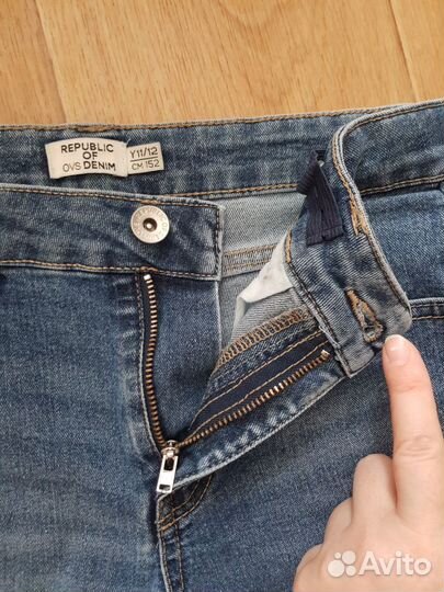 Шорты джинсовые для девочки 11-12 лет рост 152-158