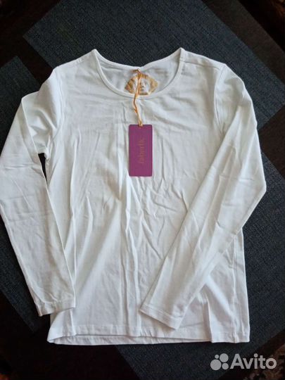 Блузка белая для девочек 152