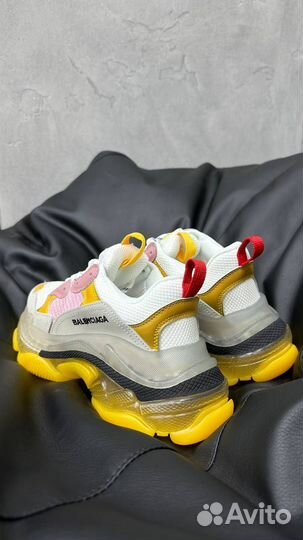 Balenciaga Triple S Clear Sole Yellow Pink