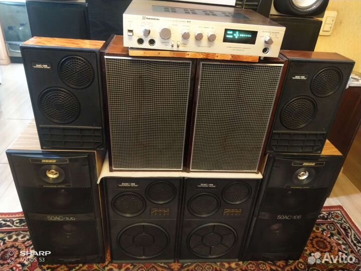 Колонки Вега 50ас-106, 25ас-109,10мас-1М,15ас-208