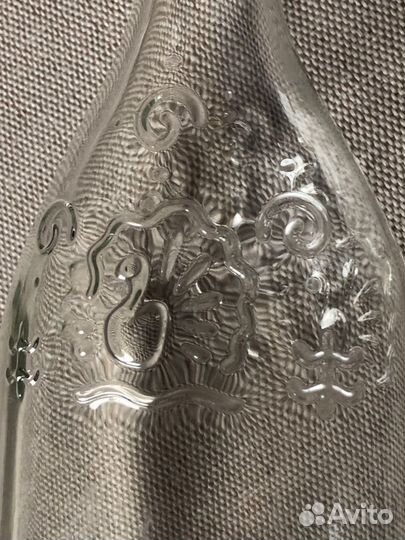 Бутылка стеклянная пустая фигурная для творчества