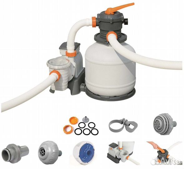 Песочный фильтр-насос 5678л/ч, 58497 Bestway