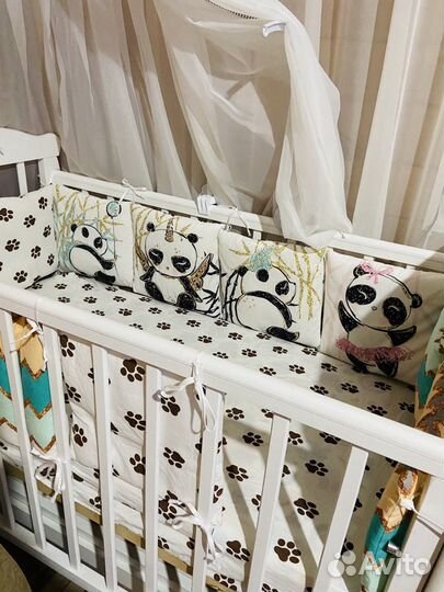 Бортики в детскую кроватку