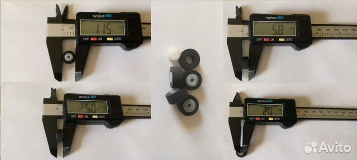 Ролики прижимные для кассетных дек и магнитофонов