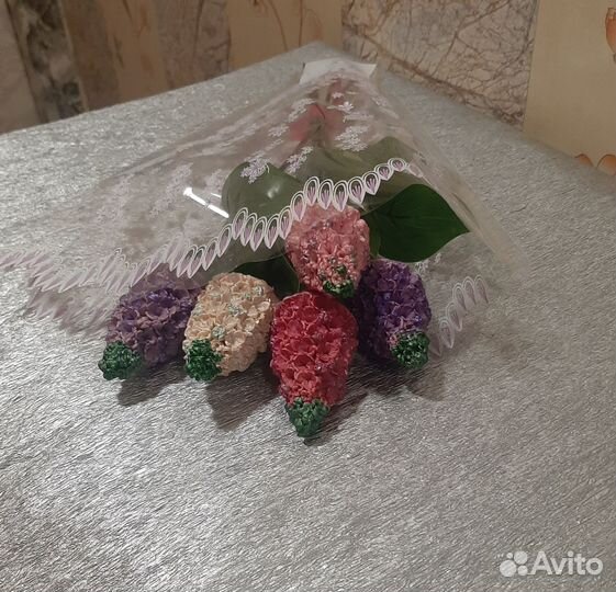 Шоколадный букет сирени большой(флористика)