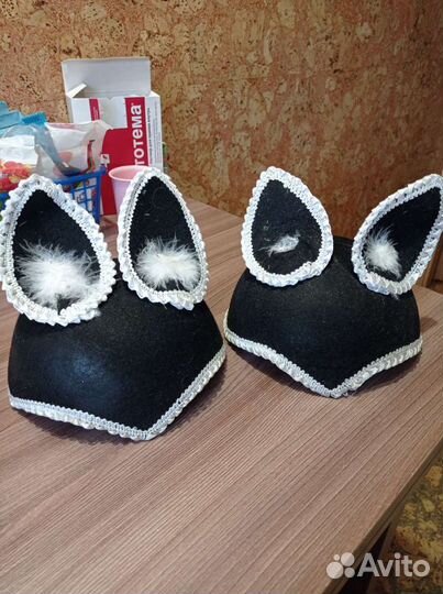 Шапочка пирата, зайки, кошки