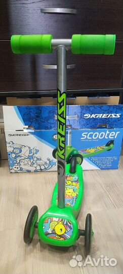 Самокат детский трехколесный kreiss